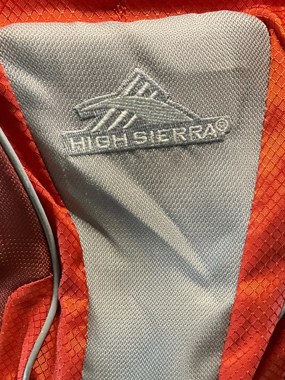 High Sierra Lightweight Backpack Orange Black Suspension System Multi Pocket GC